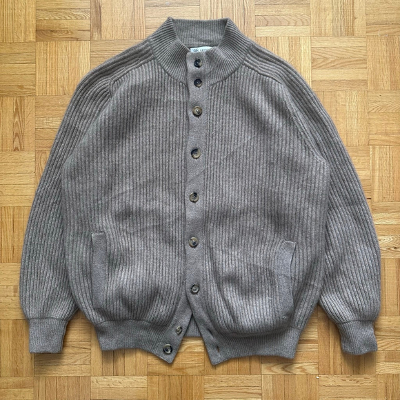 Brunello Cucinelli Other - Brunello Cucinelli Men 100% Cashmere Cardigan Sweater *Damage - Holes*